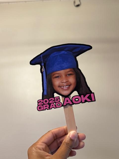 2025 MINI Graduation Fans β Custom Photo Grad Fan β Class of 2025 Ceremony Fans β Graduation Party Favors