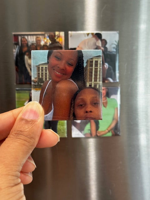 Personalized Photo Magnets, Custom Fridge Decals, Picture Refrigerator Magnets, Unique Save the Date Magnets, Thoughtful Gift for Mom